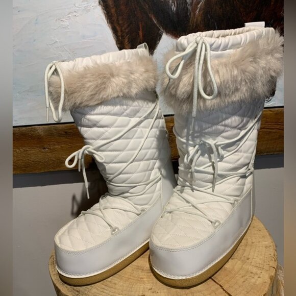 Retro look moon boots white 39/41 - Picture 1 of 5